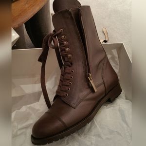 Manolo Blahnik brown Campcha Leather boots